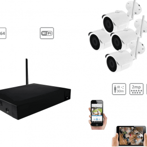 Bedacamstore-Kit wifi complet 1080P intérieur extérieur 2MP vision de nuit-370,78 € Livraison gratuite