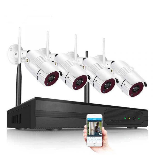 Bedacamstore-Kit enregistreur 4 caméras Wifi 1080P H.264-444,20 € Livraison gratuite