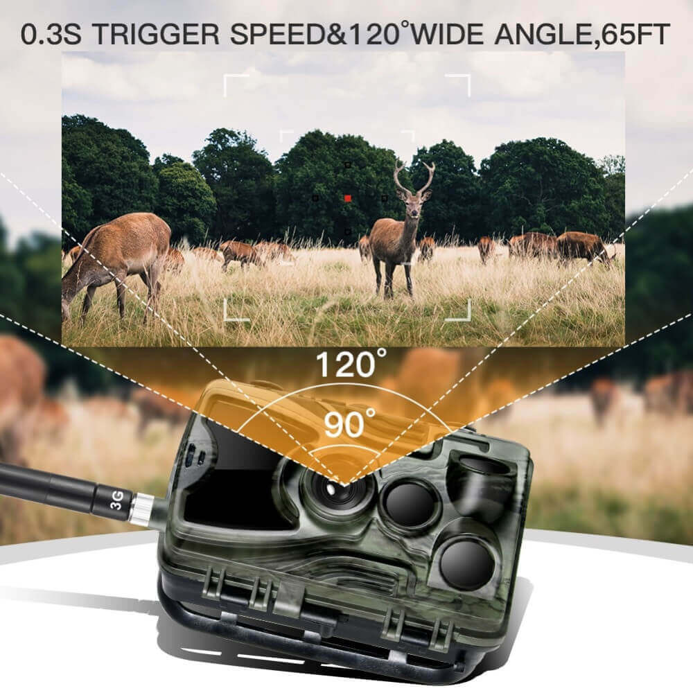 camera de chasse avec envoie sms mms email avec leds noires invisibles  pilotable à distance SD16 GO camera camera :  , camera de  chasse